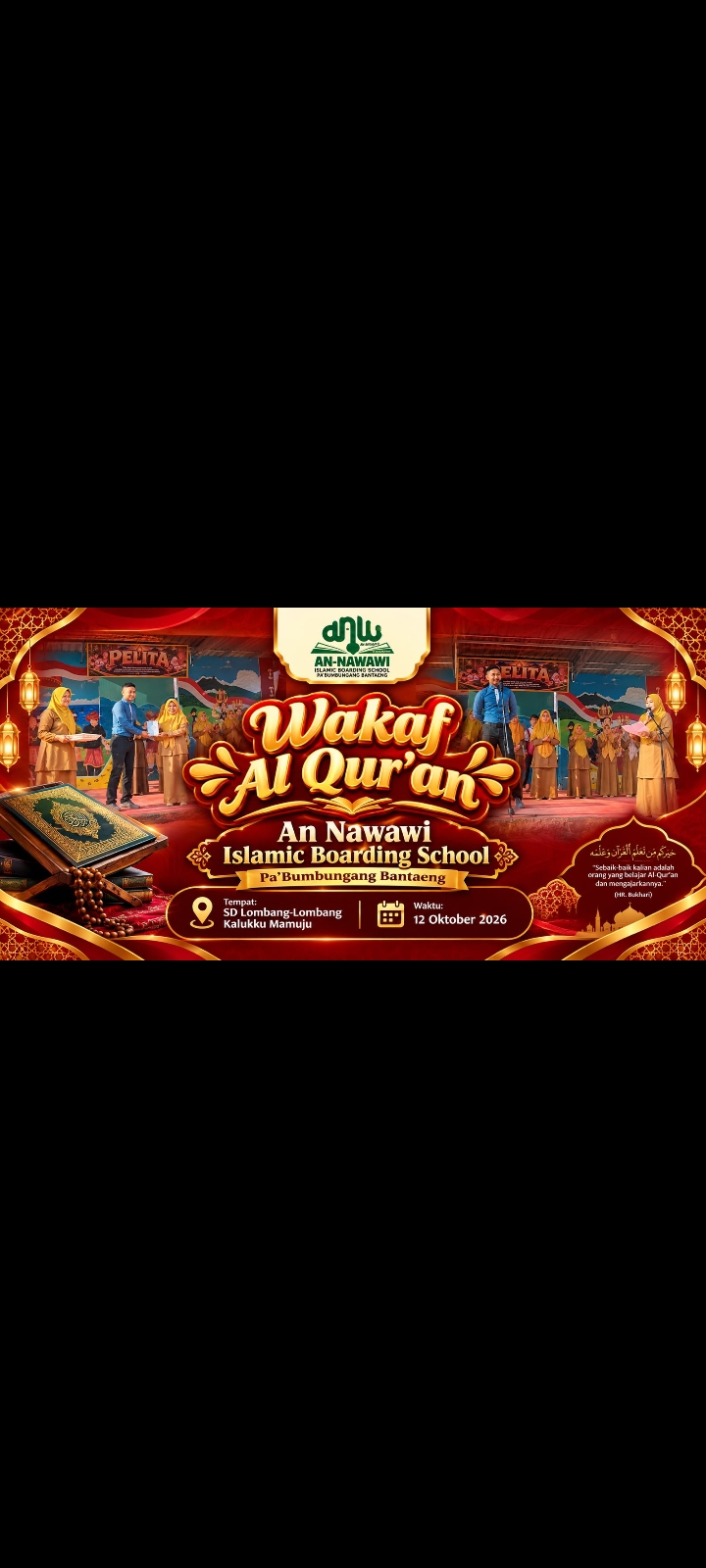*An Nawawi Islamic Boarding School Salurkan Wakaf Al-Qur'an di Mamuju