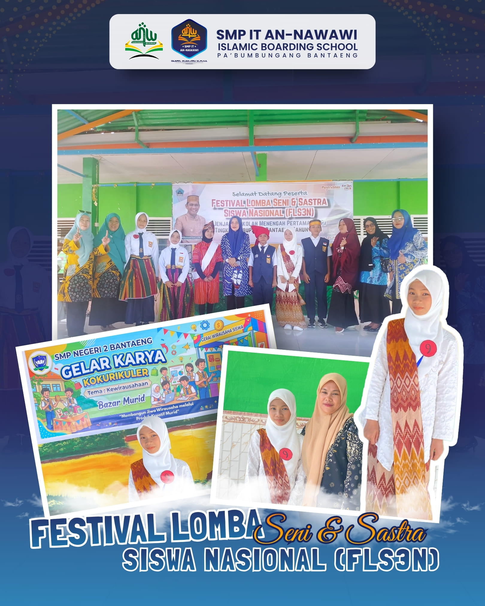 Delegasi SMP IT An-Nawawi Islamic Boarding School Siap Unjuk Gigi di Ajang FLS2N Tingkat Kabupaten Bantaeng 2026